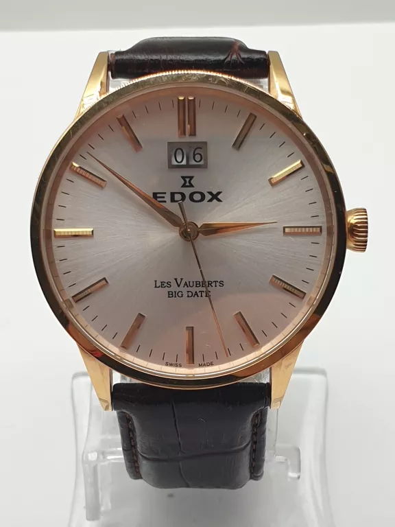 ZEGAREK MĘSKI EDOX LES VAUBERTS BIG DATE 63001 37R AIR