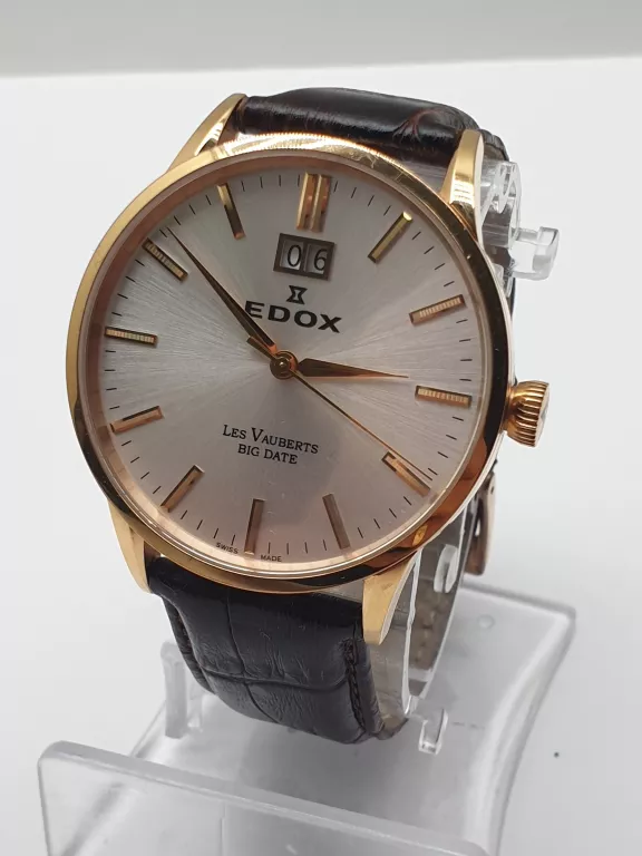 ZEGAREK MĘSKI EDOX LES VAUBERTS BIG DATE 63001 37R AIR