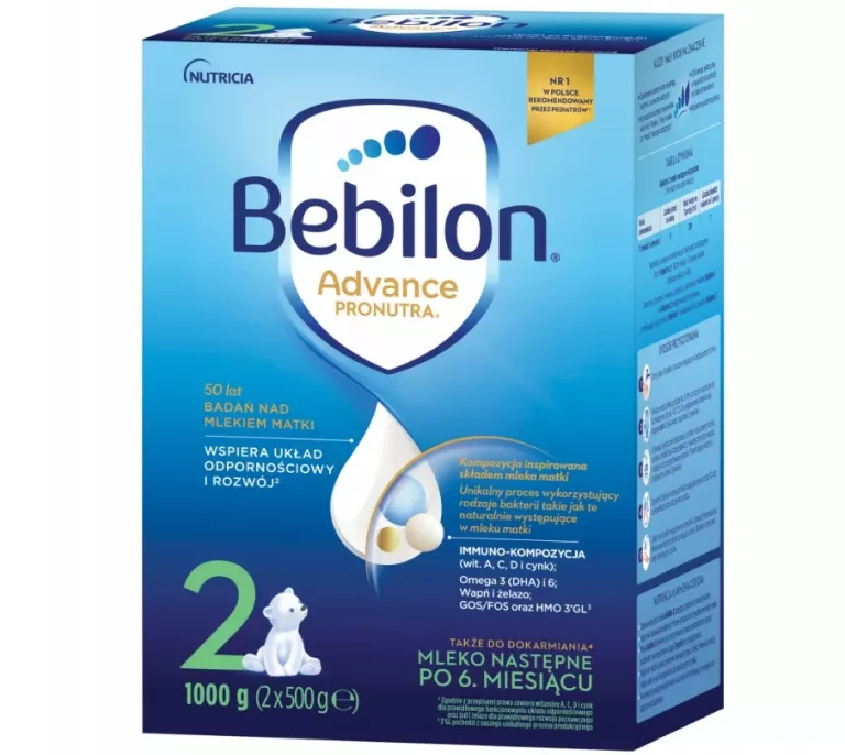 BEBILON 2 ADVANCE PRONUTRA MLEKO NASTĘPNE 1000 G