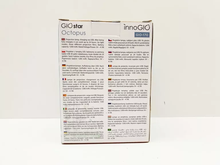 PROJEKTOR DLA DZIECI LAMPKA INNOGIO GIOSTAR OCTOPUS GIO-170