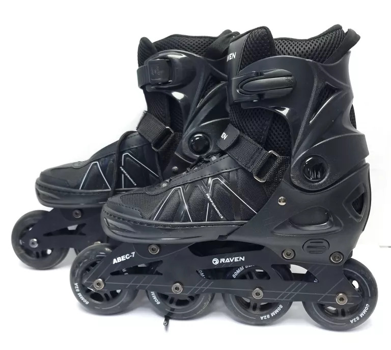 ROLKI REGULOWANE RAVEN ROZMIAR 40-43 CZARNE