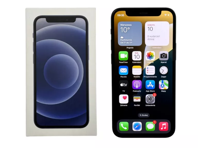 TELEFON APPLE IPHONE 12 MINI 5G 64GB 5.4" BAT. 78% CZARNY