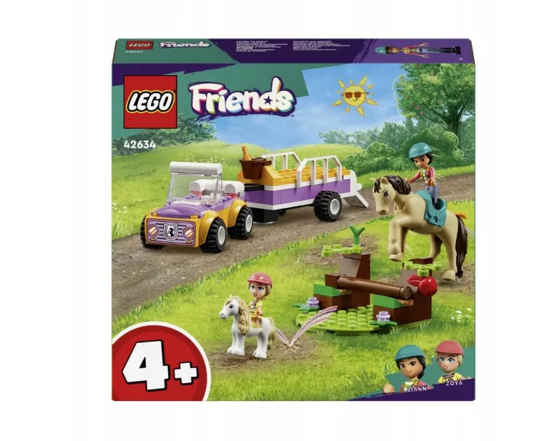 LEGO FRIENDS 42634 PRZYCZEPKA DLA KONIA I KUCYKA
