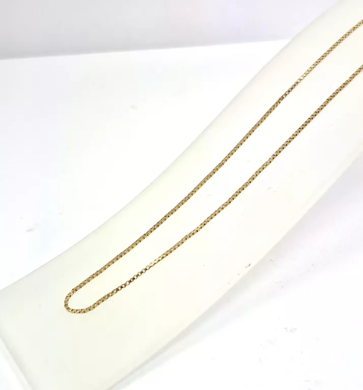ZŁOTY ŁAŃCUSZEK KOSTKA 585 2,7G 54CM