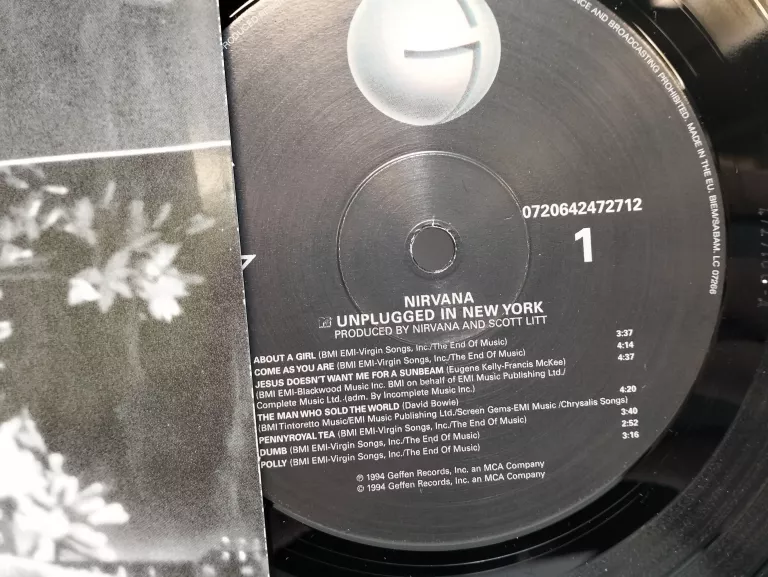 WINYL NIRVANA UNPLUGGED IN NEW YORK OKAZJA!