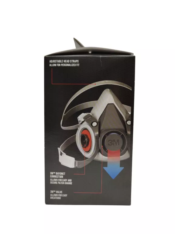 PÓŁMASKA Z WYMIENNYMI FILTRAMI 3M 6002KIT-1 A2P2 OPARY ORGANICZNE