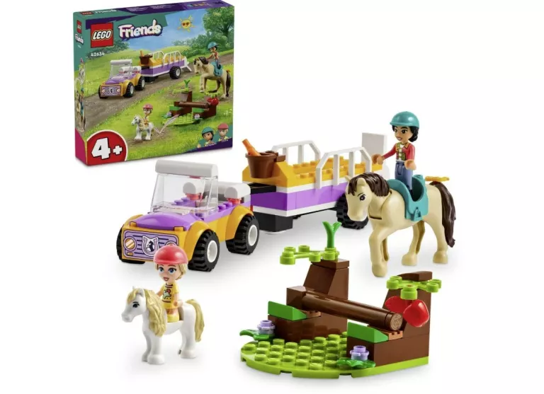 LEGO FRIENDS 42634 PRZYCZEPKA DLA KONIA I KUCYKA