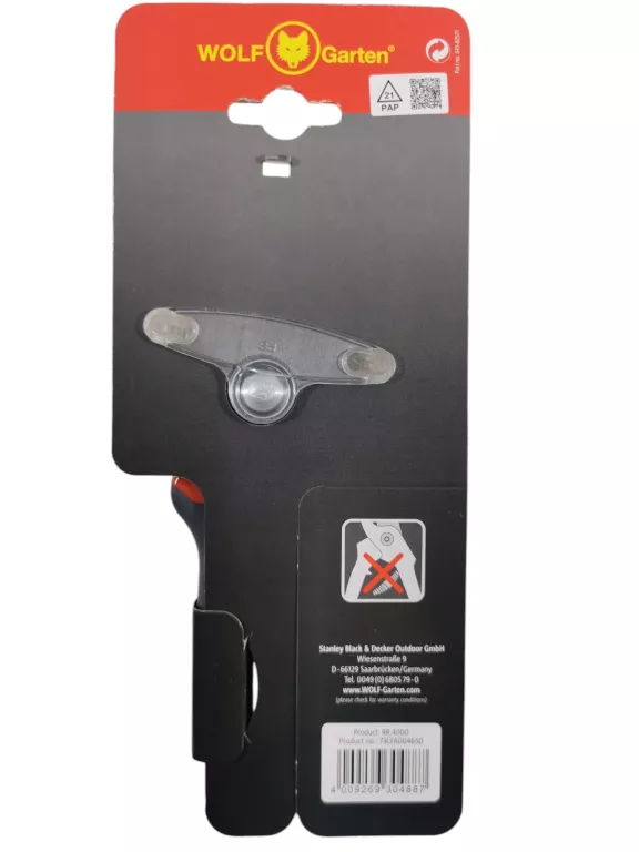 SEKATOR OGRODNICZY NOŻYCOWY WOLF-GARTEN RR 4000 DO GAŁĘZI 22MM KRZEWÓW