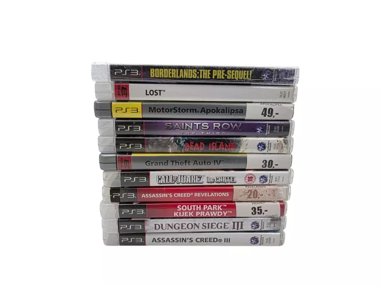 KONSOLA SONY PLAYSTATION 3 SLIM 320GB CECH-3003A 11 GIER + PAD