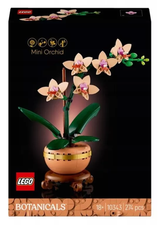 LEGO 10343 ICONS BOTANICALS MAŁA ORCHIDEA