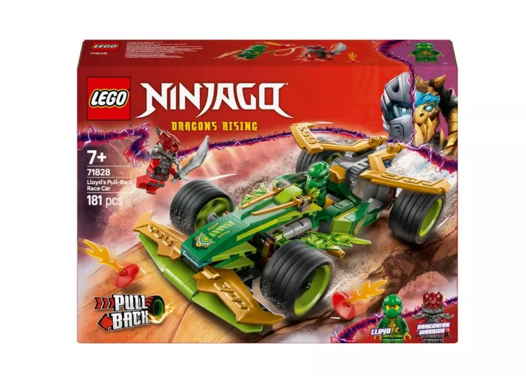 LEGO NINJAGO 71828 SAMOCHÓD WYŚCIGOWY LLOYDA Z NAPĘDEM PULL-BACK