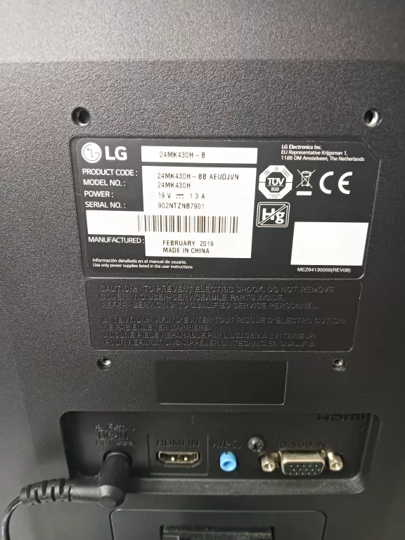MONITOR LG 24MK430H-B