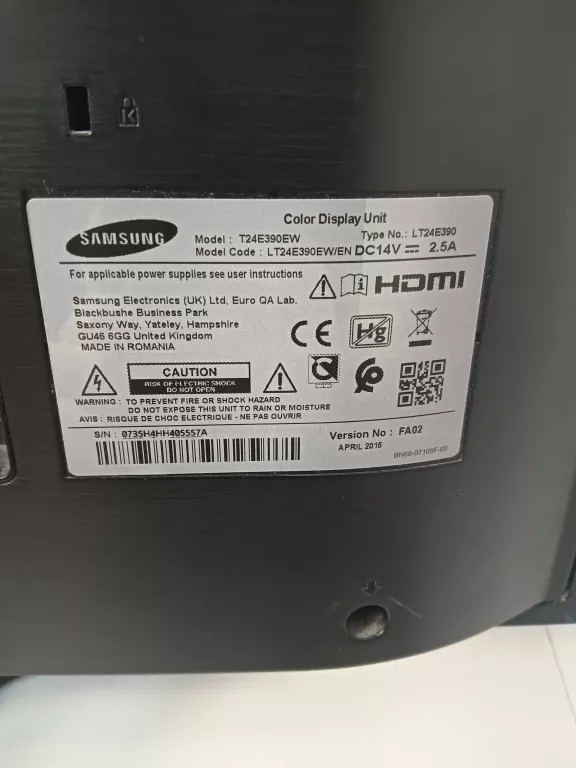 MONITOR LED SAMSUNG T24E390EW