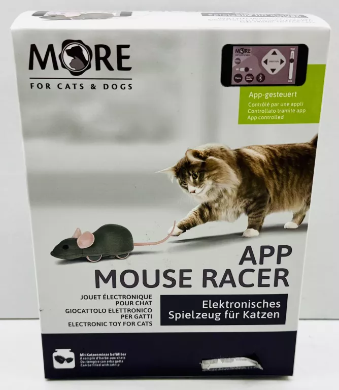 MORE - MOUSE RACER - ZABAWKA DLA KOTA STEROWANA APLIKACJĄ