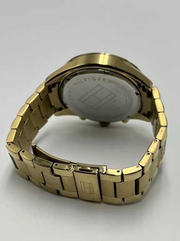 ZEGAREK MĘSKI NARĘCZNY TOMMY HILFIGER TH 263.1.96.1795 ZŁOTY SUPER STAN