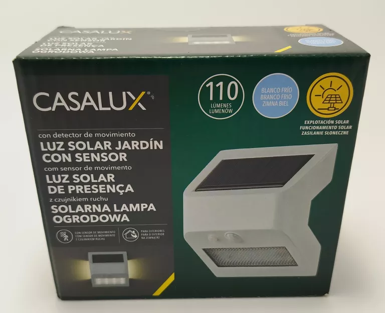 SOLARNA LAMPA OGRODOWA CASALUX BIAŁA