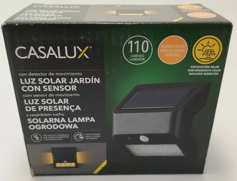 SOLARNA LAMPA OGRODOWA CASALUX CZARNA