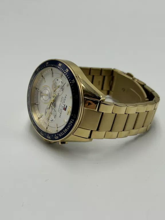 ZEGAREK MĘSKI NARĘCZNY TOMMY HILFIGER TH 263.1.96.1795 ZŁOTY SUPER STAN
