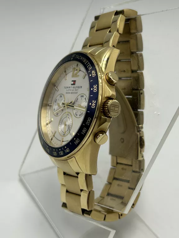 ZEGAREK MĘSKI NARĘCZNY TOMMY HILFIGER TH 263.1.96.1795 ZŁOTY SUPER STAN
