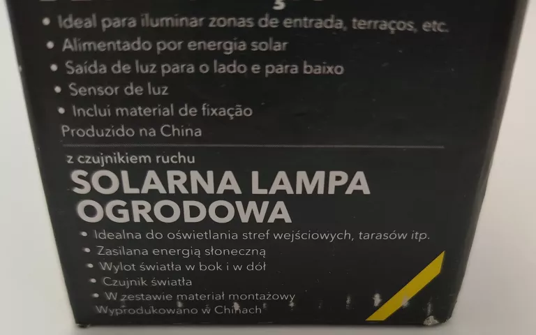 SOLARNA LAMPA OGRODOWA CASALUX CZARNA