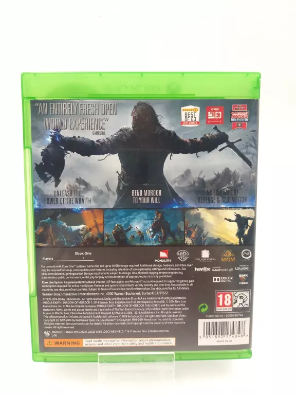 1. GRA XBOX ONE SHADOW OF MORDOR CIEŃ MORDORU
