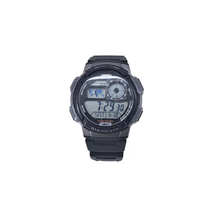 CZARNY ZEGAREK CASIO SALARMS AE-1000W