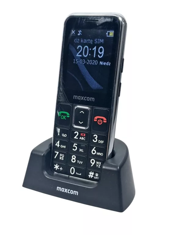 TELEFON MAXCOM COMFORT MM730 32MB/2G KOMPLET