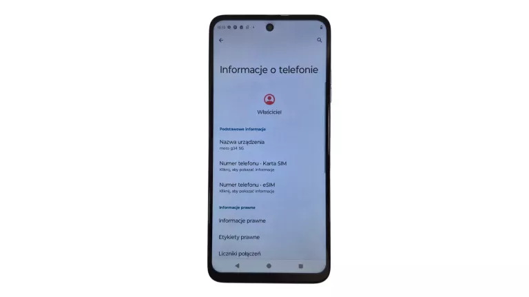 TELEFON MOTOROLA MOTO G34 5G NA CZĘŚCI