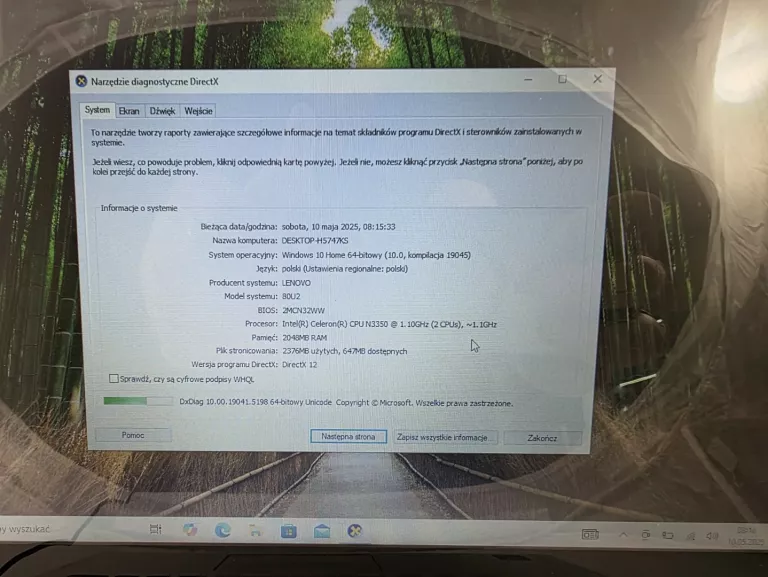 LAPTOP LENOVO YOGA 310-11IAP 11,6" 2/32GB CELERON N3350 + ŁADOWARKA