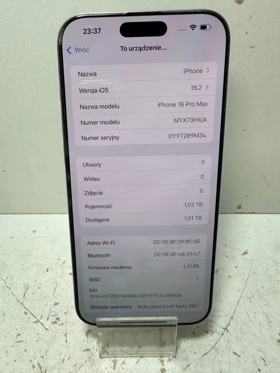 TELEFON IPHONE 16 PRO MAX 1TB *ISPOT*GWARANCJA*59 CYKLI*BEZ RAT*