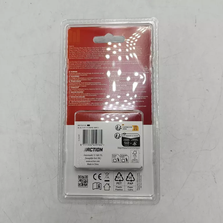 SŁUCHAWKI DOUSZNE IPHONE KABEL