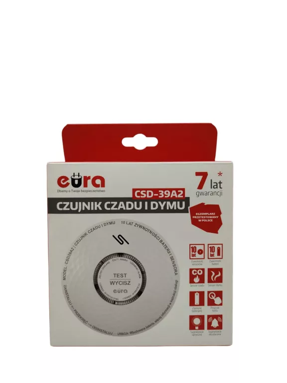 CZUJNIK CZADU / DYMU EURA-TECH EURA CSD-39A2