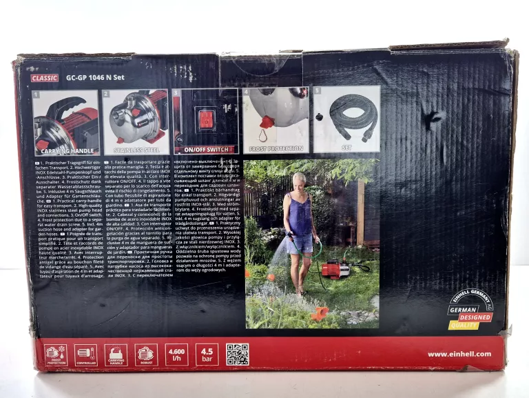 EINHELL GC-GP 1046 N POMPA POWIERZCHNIOWA 1050 W 4600 L/H