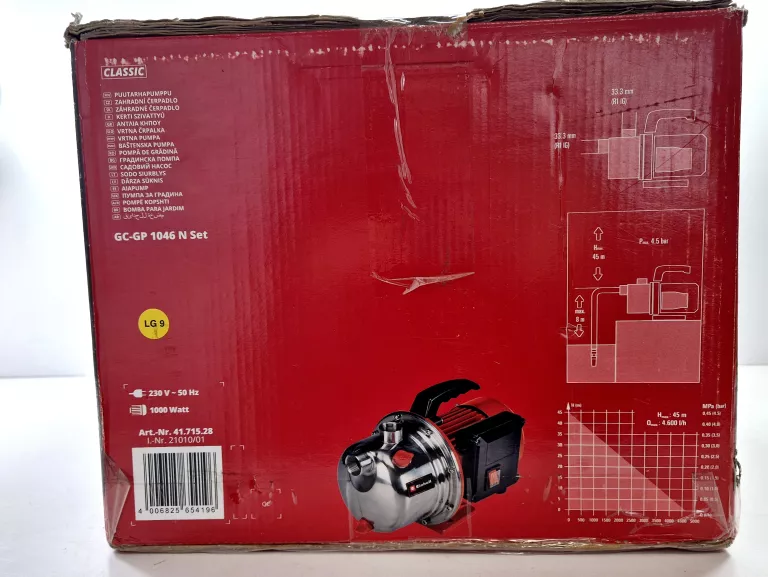 EINHELL GC-GP 1046 N POMPA POWIERZCHNIOWA 1050 W 4600 L/H