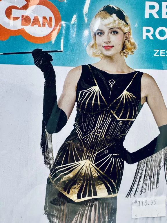 STRÓJ DLA DOROSŁYCH "FLAPPERKA - RETRO LATA 20TE", GODAN, ROZM. S