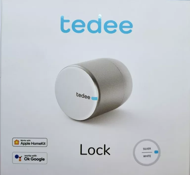 INTELIGENTNY ZAMEK TEDEE PRO SREBRNY DO DRZWI GERDA STEROWANY TELEFONEM