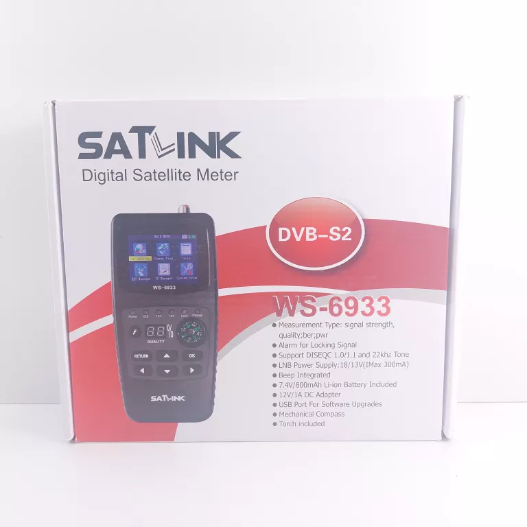 MIERNIK SATELITARNY WS-6933 DVB-S DVB-S2 SATLINK #STAN FABRYCZNY