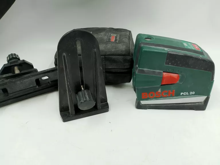 BOSCH ZESTAW LASER KRZYŻOWY PCL20 STATYW UCHWYT ŚCIENNY