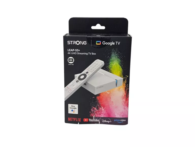 ODTWARZACZ MULTIMEDIALNY 4K SMART STRONG LEAP-S3 GOOGLE TV