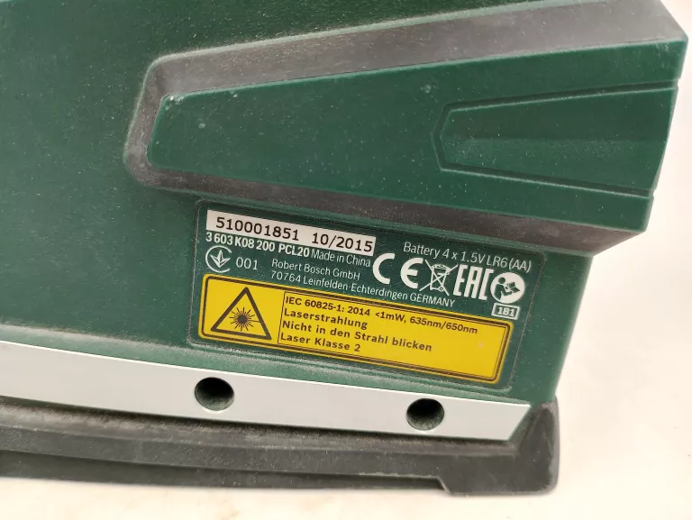BOSCH ZESTAW LASER KRZYŻOWY PCL20 STATYW UCHWYT ŚCIENNY