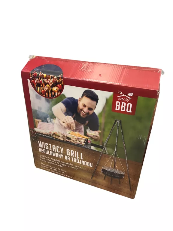 PALENISKO TRÓJNÓG GRILL RUSZT OGNISKOWY OGRODOWY WISZĄCY