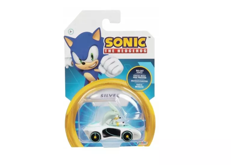 POJAZD SONIC THE HEDGEHOG TEAM RACING SREBRNY SAMOCHÓD
