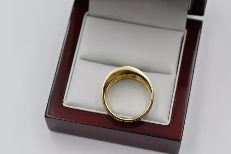 PIĘKNY ZŁOTY PIERŚCIONEK - LIŚCIE - 585 14K 2,54G R18