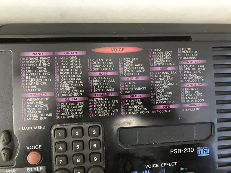 KEYBOARD YAMAHA PSR 230 CE