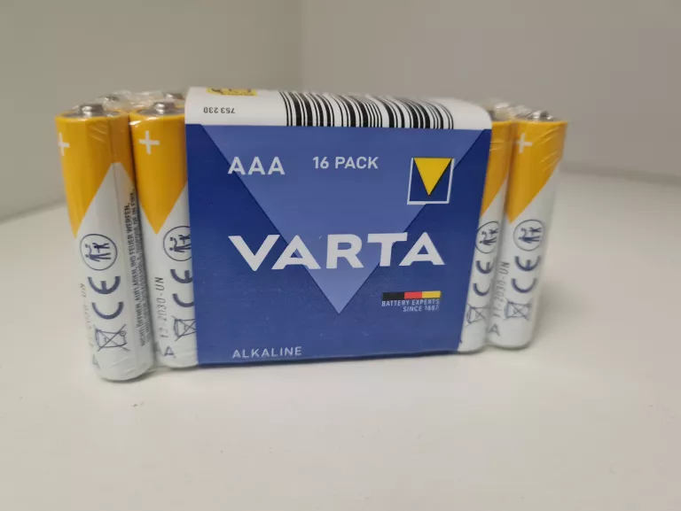 BATERIA ALKALICZNA VARTA AAA (R3) 16 SZT.