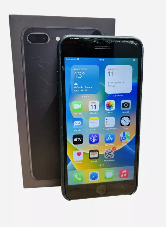 TELEFON APPLE IPHONE 8 PLUS 64 GB 76% BATERIA MEGA OKAZJA