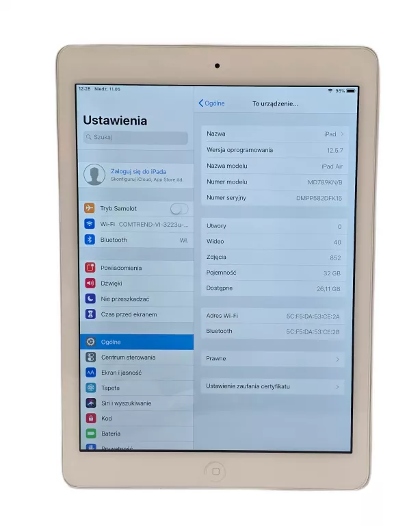 TABLET IPAD AIR 32 GB