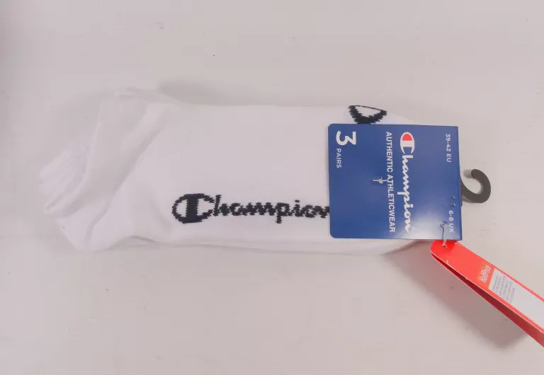 SKARPETKI BIAŁE CHAMPION 39-42 3PAK