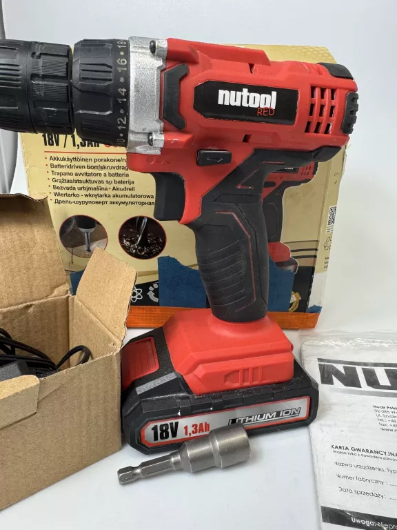 WKRĘTARKA NUTOOL RED 18V KOMPLET