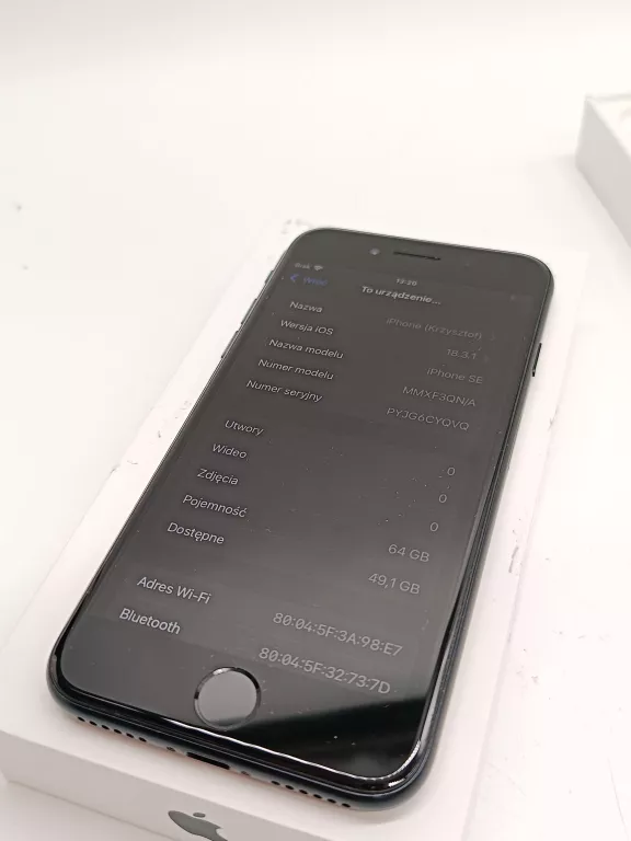 SMARTFON APPLE IPHONE SE 2022 (3 GEN) 64GB STAN IDEALNY!
